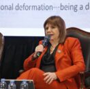 Patricia Bullrich habló en la BCBA durante la cumbre global sobre gobierno corporativo organizada por el IGEP.